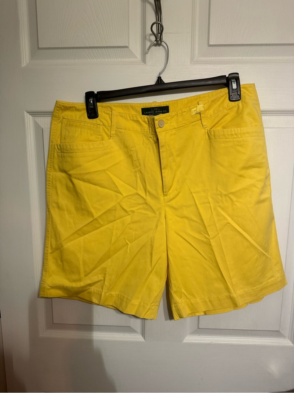 Lauren Ralph Lauren Yellow Womans Bermuda Long Shorts